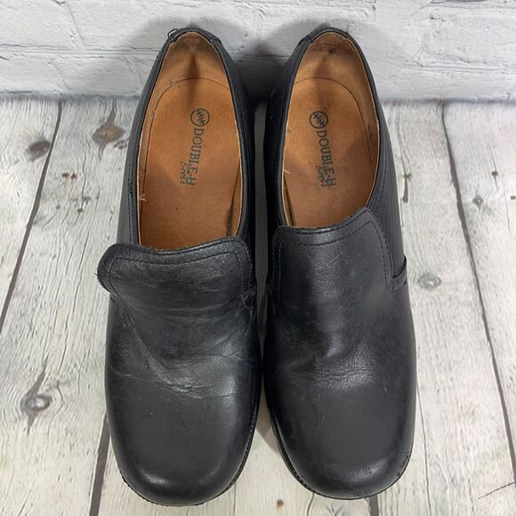 Double H Boots Women Size 10 Leather Chunky Slip ON Oil Resistant Round Toe Y2K - Picture 6 of 16